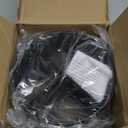 360 Rotating Utensil Caddy - Silverware Cutlery Caddy Holder with 4 Compartment, Metal Flatware Organizer Countertop with Handle for Party Camping Picnic, Kitchen Counter, Office (Black)