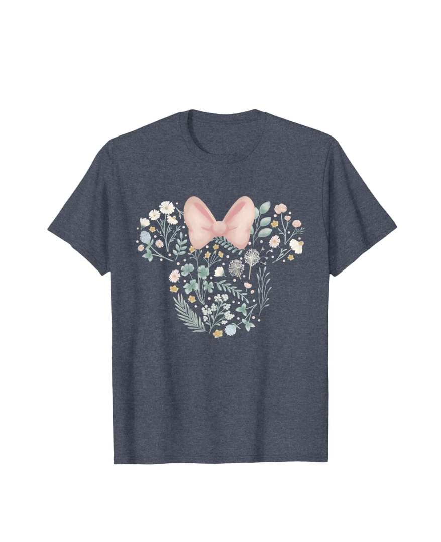 Disney Minnie Mouse Icon Spring Flowers T-Shirt, L