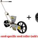 JP-1 Lite Garden Planter Seeder (Lightweight 15 lb, Precise, Durable) Vegetable Tool for Corn and Grass Planting, Hand Push Bag Seeder, Drop Spreader Alternative