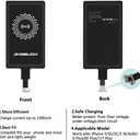 ANGELIOX Wireless Charger Pad Charging Receiver Compatible with iPhone 7/7 Plus / 6/6 Plus / 6s / 5Se / 5s / 5c / 5(Wireless Charging Receiver Included)