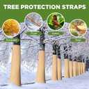 2 x Adnee 100Ft x 4In Lengthen Tree Protector Paper Wrap,Weather Resistant Tree Wrap Rolls to Keep Moisture,Trees Trunk Bandage Cover for Protecting from Frost Sun Bugs