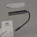 Acer 5 in 1 USB C Hub with 4K HDMI, 100W Power Delivery, 3 USB A Data Ports, USB C to HDMI Multiport Adapter for Laptop, PC, Tablet, MacBook Air, iPad Air, iMac, iPhone 15/16 Pro/Pro Max