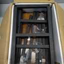 Livofloral Narrow Console Table, Small Entryway Table with 2 Support Bar, 2 Tier Sofa Table, 29.5" Thin Couch Table, Display Table, Side Table for Living Room, Hallway, Bedroom, Rustic Brown