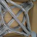 100 Pack Bulk Metal Clothes Hangers, Heavy Duty Wire Coat Hangers, Non-Slip, Ultra Thin Space Saving Hangers for Closet, Shirts, Suits, Pants, 16 Inch
