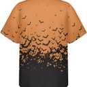 PinUp Angel Hawaiian Shirts for Men Short Sleeve Striped Shirt Button Down Beach Shirts Funky Color Block Shirt for Travel (L)