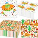 JeVenis 40PCS Mexican Fiesta Paper Napkins Disposable Cinco De Mayo Guest Napkins Decorative Dinner Napkins for Wedding Birthday Mexico Taco Party Supplies (yellow)