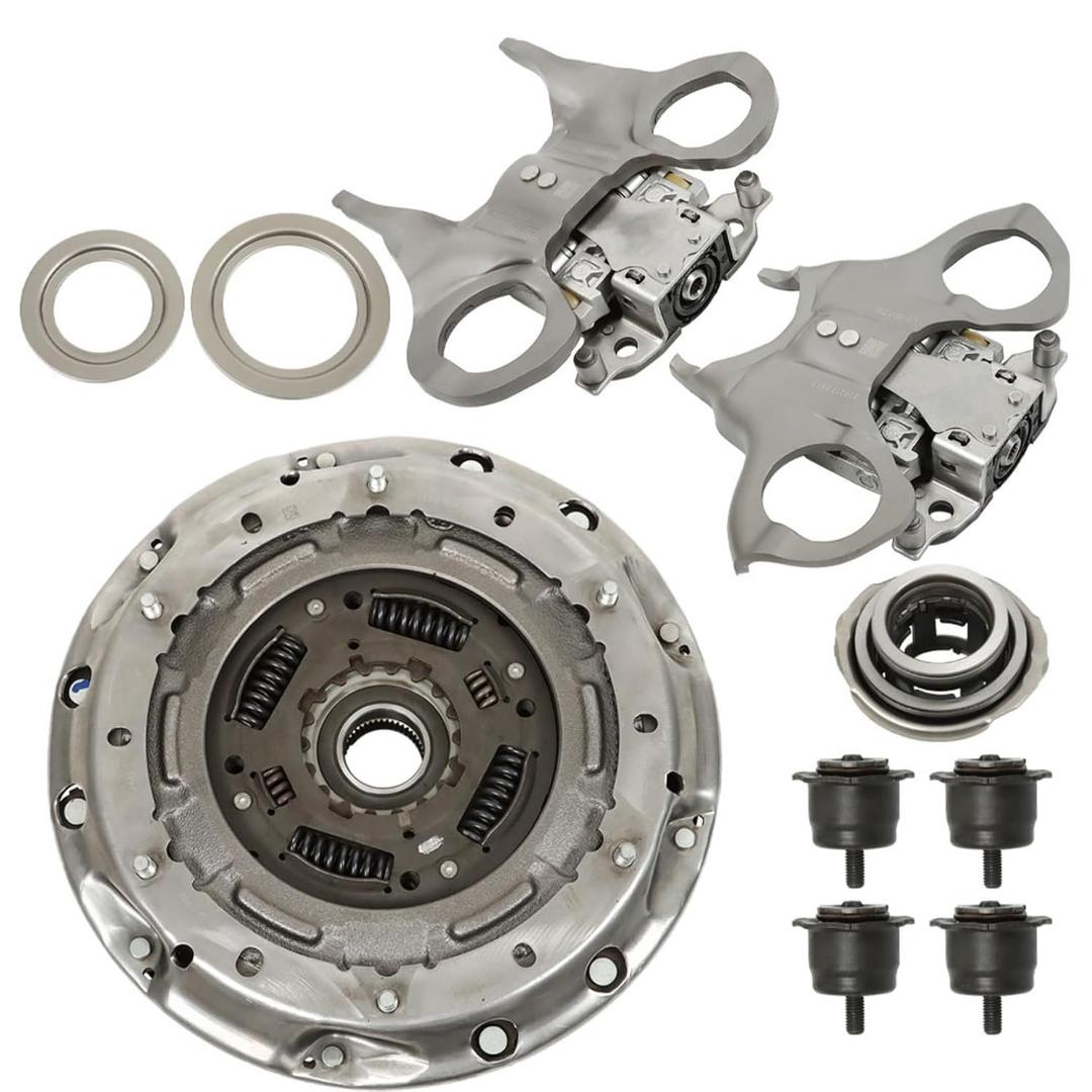 Transmission Dual Clutch Shift Fork Kit with Bearings Replacement for B-MAX 2012-2019