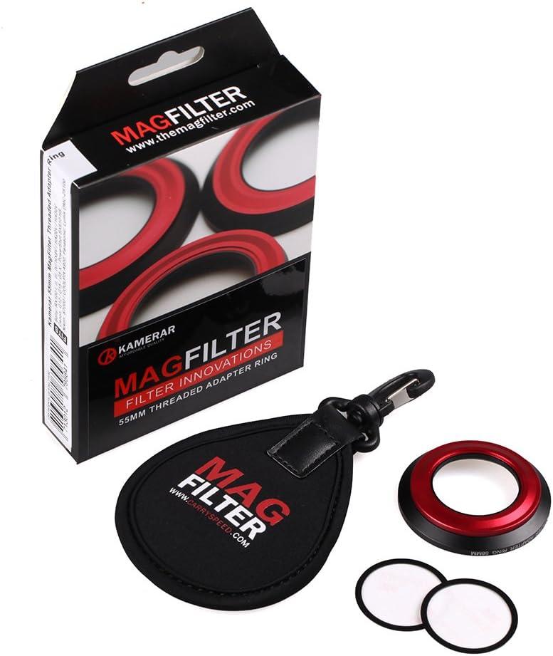 MagFilter 55mm Threaded Adapter Ring with Carrier Bag, Magnetic Lens Filter Adapter Rings, Compatible with Canon Sony Nikon Panasonic
