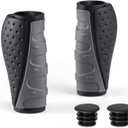 PRUNUS No-Slip Soft Rubber Bike Handlebar Grips Universal for Bicyble, MTB, BMX Mountain Bike, E-Bike, Scooter, Beach Cruiser, City Commuter Bikes, Universal Size Bike Grips for Adult, Bike Grips (90MM+90MM)