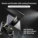 3 Pack Matte Black Passage Door Handles, Invisible Screws, Streamlined Closet Door Lever Handles, Hall Doors Handles Black, Matte Black Hallway Passage Door Handles