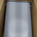 Rubbermaid Commercial Products Deskside Wastebasket/Trash Can, 10.25-Gallon/41-Quart, Gray, Plastic, Garbage Can for Home/Office, Fits Under Desk/Sink/Cabinet