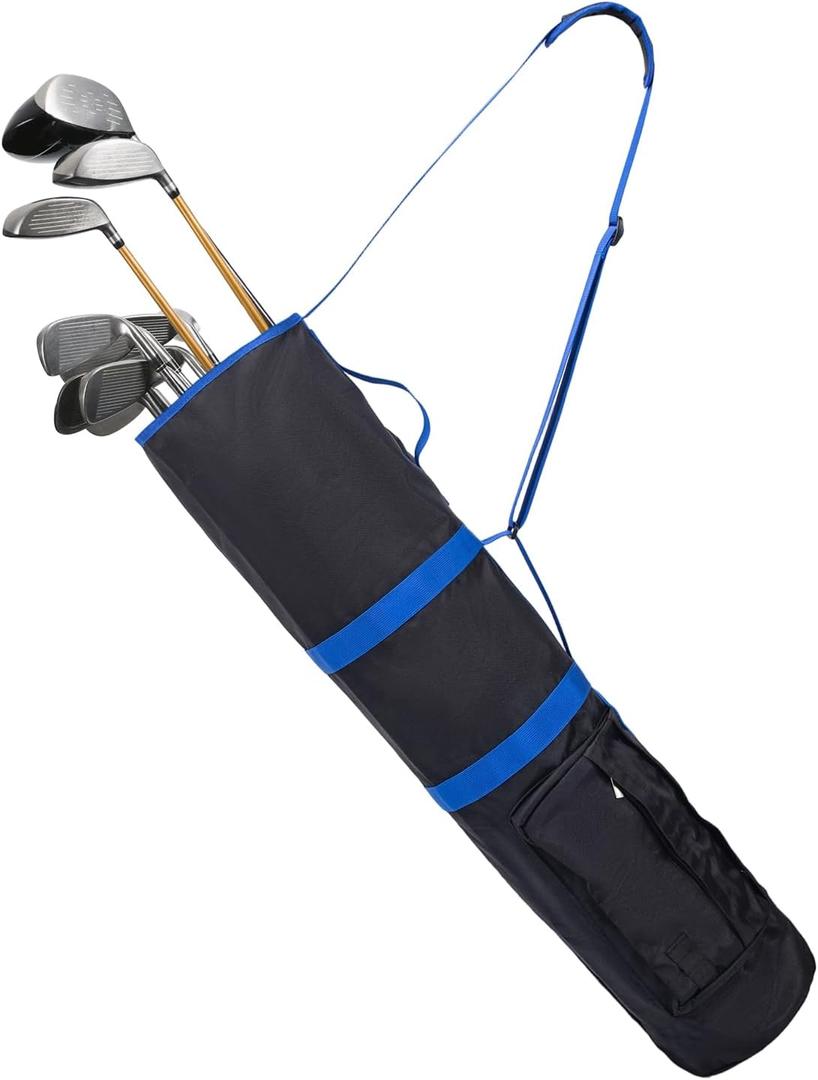 Lightweight Golf Bags for Men, Foldable Golf Club Bags Made of Oxford Cloth, Adjustable Strap, Holds Multiple Clubs, Golf Travel Bag Gifts Compact Design Easy to Store and Travel