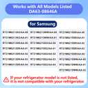 Premium DA63-08646A Refrigerator Door Shelf Bin for Samsung Refrigerator RT21M6213SR RT21M6215SR RT21M6215WW RT21M6213SG RT21M6213WW, Replaces AP6241329 PS12082571 EAP12082571（2 Pack）
