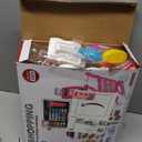 Kids Cash Register Toy with Shopping Cart Toddler Pretend Play Store Cashier Register for Kids with Music / Real Calculator / Scanner Learning Toys for Girls Birthday Gift for 3-8 Year Old Girl