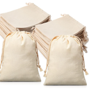 Wesnoy 300 Pieces Cotton Drawstring Bags, Reusable Muslin Bag 5 x 7 Inch for Wedding, DIY Craft, Home Party Supplies, Gift Wrap, Jewelry Pouch