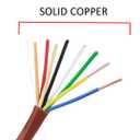 Thermostat Wire 18/8 18 Gauge 8 Conductor ETL 18-8 50 Feet Brown (18-8 Brown, 50Feet)