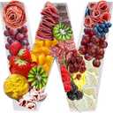 12" Cardboard Letter Fillable Shaped Tray Paper Mache Sweets Birthday Charcuterie (W)