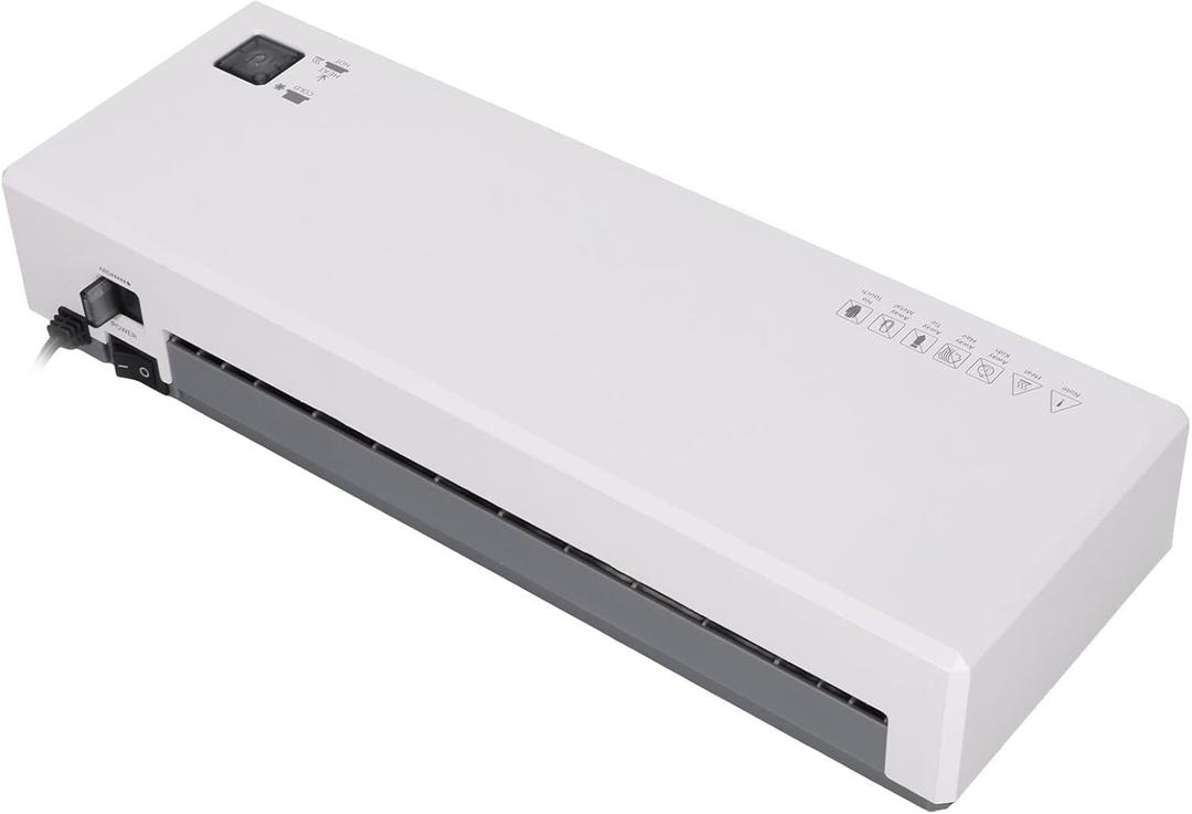 Diydeg Laminator Machine, 9 Inch Thermal Laminator Machine, Desktop Laminating Machine Built in Paper Trimmer Punch, Paper Trimmer, Corner Rounder Hot Cold System, for Home Office (#1)