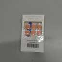 2 x French Tip Press on Toenails Square Fake Toenails Glossy Glue on Toenails White Nail Tip Short Acrylic False Toes Nails with 5D Flower Designs Artificial Beach Full Cover Toenail for Women Girls 24Pcs (FT1)