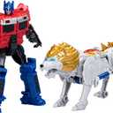 Transformers: Rise of The Beasts Movie, Beast Alliance, Beast Combiners 2-Pack Optimus Prime & Lionblade Toys, Ages 6 and Up, 5-inch