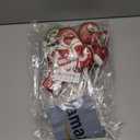 Christmas Tree Picks Candy and Lollipop Pick for Christmas Tree Filler Decoration,Red Green and White Glitter Christmas Pick for Tree Topper Wreath Vase Home Holiday Decorations(6 Pieces,14 inches) (Large)