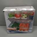 Pomeat 10 Pack Fridge Organizer, Stackable Refrigerator Bins with Lids, BPA-Free Produce Fruit Storage Containers for Fridge, Clear for Food, Drinks, Vegetable