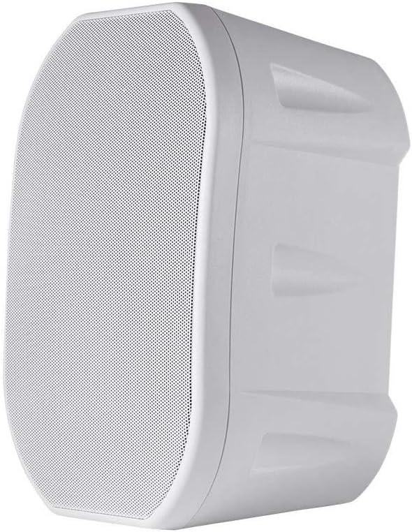 Monoprice 6.5-inch Weatherproof 2-Way Speakers - with Wall Mount Bracket, IP55 Ingress Protection Rating, Pair - White