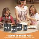 Springform Cake Pan Set of 4(4/4.7/5.7/6.7),Heighten Mini Nonstick Carbon Steel Cheesecake Pan,Leakproof Cake Baking Pans with Removable Bottom,Mini Spring Form Pan(size:4 size)
