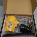 Cordless Leaf Blower for DeWALT 20V Battery,580000RPM Brushless Turbo Jet Blower with 3 Nozzles, Lightweight Handheld Blower for Patio, Lawn, Yard, Leaves, Dust, Garage & Snow Cleaning (No Battery) (Yellow)