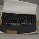 Logitech Wave Keys Wireless Ergonomic Keyboard with Cushioned Palm Rest, Comfortable Natural Typing, Easy-Switch, Bluetooth, Logi Bolt Receiver, for Multi-OS, Windows/Mac - Graphite
