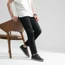Jousen Men's Leather Fashion Sneakers Retro Dress Business Casual Shoes for Men