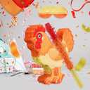 Seenelling Chicken Piata 3D Chicken Birthday Decoration with a Blindfold and Bat for Kids Girls Boys Gift Holiday Piata Party Baby Shower Supplies