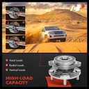2 x A-Premium 2 x Front Wheel Bearing and Hub Assembly with 5-Lug Compatible with Toyota RAV4 06-12, Corolla iM 17-18, Prius V 12-18, Scion tC 11-16, xB 08-15, iM 16, Lexus HS250h 10-12