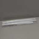 MEXAU Shower Curtain Rod 45-77 Inch White Shower Rod 7/8" Tension Curtain Rod Adjustable Curtain Rods No Drilling Shower Tension Rod Shower Curtain Tension Rod for Bathroom Windows Doorways