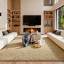 Area Rugs 9x12 Living Room, Large Fluffy Rugs for Bedroom, Fuzzy Shag Soft Non-Slip Carpet for Kids Girls and Boys Nursery Dorm Indoor Room Home Decor (9ft X 12ft, Light Tan)