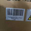 Bme Vivian Solid Wood Nightstand, End Table, Bedside Table with Herringbone Pattern for Rustic Bedroom, Easy Assembly, Rustic Golden Brown and Black (1-Drawer)