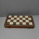 AMEROUS Magnetic Wooden Chess and Checkers Game Set, 15 Inches (2 in 1) Chess Board Games, 2 Extra Queens - Gift Package - Game Pieces Storage Slots, Beginner Chess Set for Kids, Adults