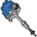 Aflle Racing Blue Cap HEI Ignition Distributor 65K Coil Fits Ford 351C 351M 400 429 460 8 Cylinders (OE: JM6502BL, 1046013)