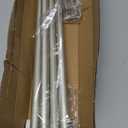 GXOACKJ Curtain Rods for windows 32-62 inch, 5/8 inch Decorative Nickel Splicing Heavy Duty Metal Curtain Rod set with Brackets