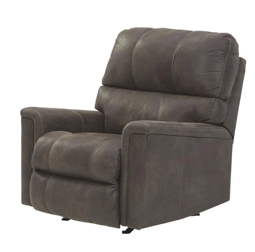 Signature Design by Ashley Navi Traditional Faux Leather Manual Rocker Recliner