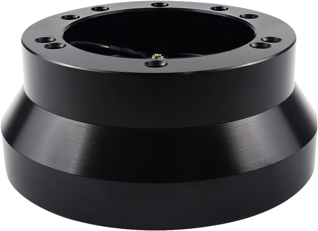 Universal 5/6 Hole Steering Wheel Hub Adapter, Compatible for GMC Chevy Pontiac Cadillac Truck Pickup(Black)
