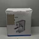 XIXUBX 20Bar Espresso Machine, Compact Espresso Maker with Milk Frother, Stainless Steel Coffee Machine for Cappuccino&Latte, 42oz Water Tank, Visible Pressure Gauge, Home&Office, Silver