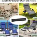 Footrest Cushion for Anti Gravity Folding Recliner, Zero Gravity Chair Cushion for Foot Rest, Footrest Padding for Patio Lawn Outdoor Chair