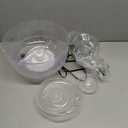 Cat Fountain, Pet Water Fountain Clear Plastic Water Fountains for Cats Indoor with Flower Waterfall Dog Water Fountain Spout with Silent Pump