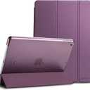 ProCase for iPad 9th/ 8th/ 7th Generation Case 10.2 Inch (2021/2020/2019 Release), 10.2 iPad Case 9th/ 8th/ 7th Gen Cover, Slim Smart Cover with Translucent Hard Shell Back - Purple