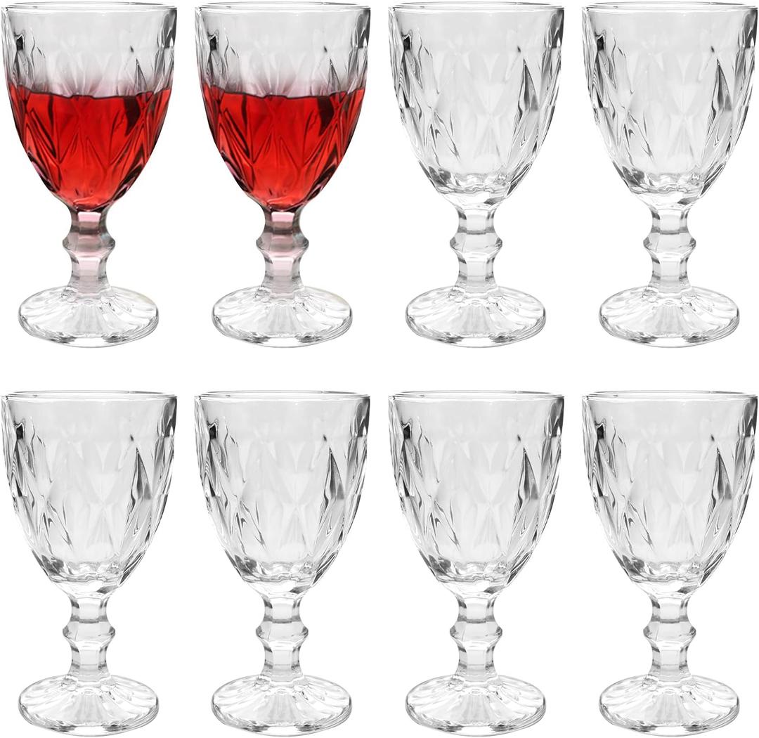 QAPPDA Glasses,Crystal Clear Stemware,12 Ounce,Set of 8,Ideal for Daily Use or Entertaining Occasion.Elegant Drinking Cups for Beer,Whiskey, Soda,Cocktails and Juice