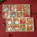 3 x Christmas Tree Ornaments Gingerbread Man Hanging Ornaments for Christmas Tree Wooden Christmas Hanging Ornaments Cute Cartoon Indoor Decor Supplies Cartoon Themed for Christmas Decorations Decor 12PCS