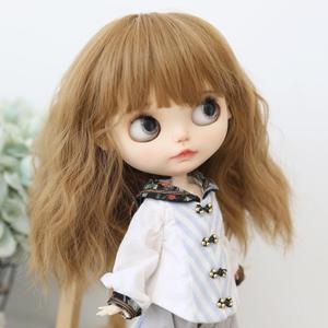 Wigs Only 9-10 inch Doll Wig Long Hair for 24-27cm Head (Brown)