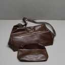 Suede Shoulder Bag for Women Suede Tote Purse Slouchy Suede Hobo Bags Suede Handbags Purses Set for Work Travel (Coffee)