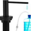 Gappo Upgraded Matte Black Soap Dispenser for Kitchen Sink, Stainless Steel Countertop Pump, Built in Sink Soap Dispenser with 47" Extension Tube kit